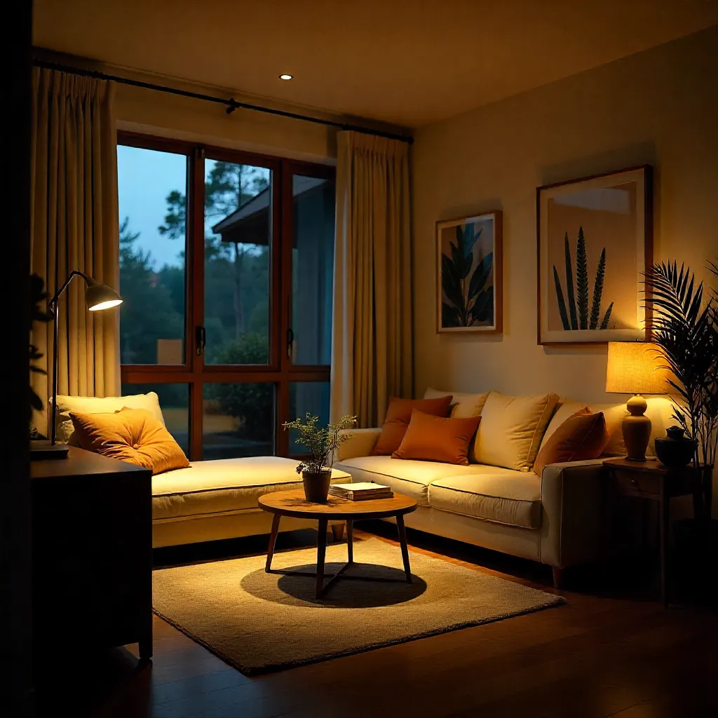 Professional layered lighting design showing ambient, task, and accent zones